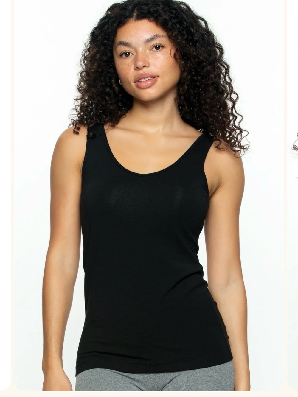 Felina Cotton Black Women’s Tank Top size Small
